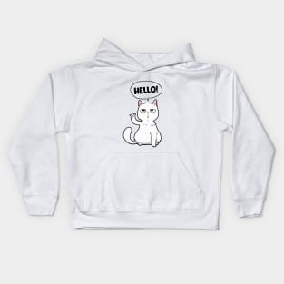 Tired cat Kids Hoodie